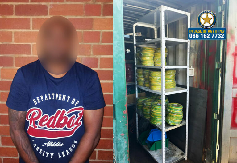 Wanted Suspect Arrested For Cable Theft Valued At R350,000