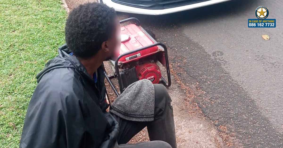 Generator Theft Suspect Arrested Thanks to Alert Resident and Marshall ...